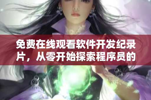 免费在线观看软件开发纪录片，从零开始探索程序员的日常工作和热情