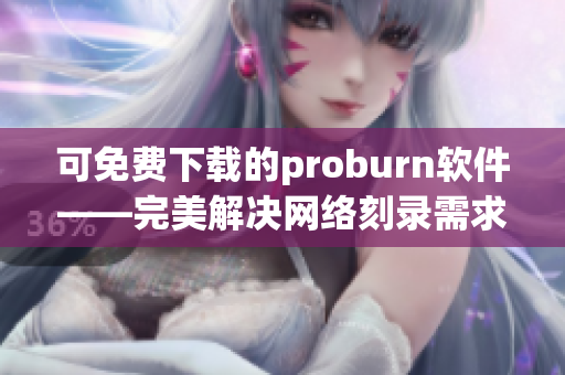 可免费下载的proburn软件——完美解决网络刻录需求