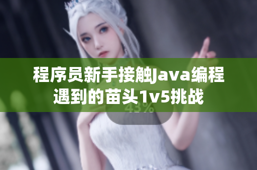 程序员新手接触Java编程遇到的苗头1v5挑战