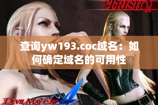 查询yw193.coc域名：如何确定域名的可用性