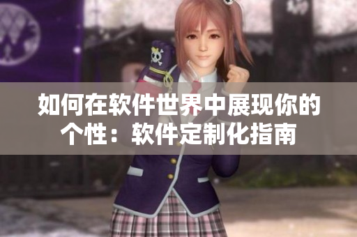 如何在软件世界中展现你的个性：软件定制化指南