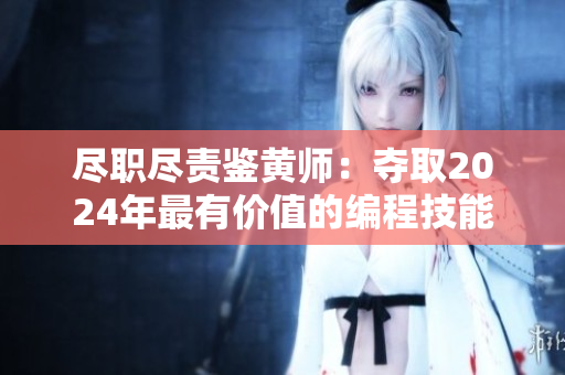尽职尽责鉴黄师：夺取2024年最有价值的编程技能