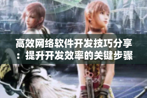 高效网络软件开发技巧分享：提升开发效率的关键步骤