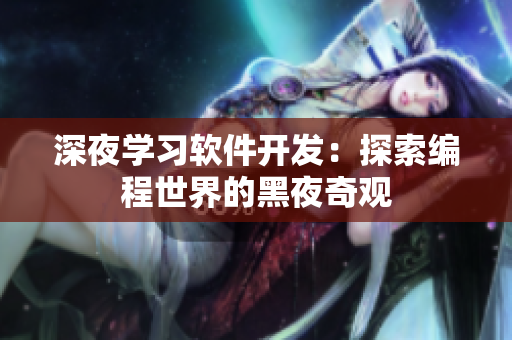 深夜学习软件开发：探索编程世界的黑夜奇观