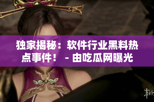 独家揭秘：软件行业黑料热点事件！ - 由吃瓜网曝光