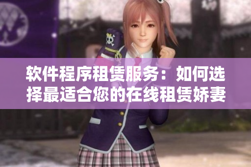 软件程序租赁服务：如何选择最适合您的在线租赁娇妻？