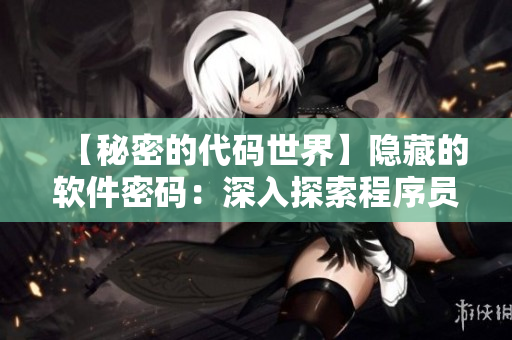 【秘密的代码世界】隐藏的软件密码：深入探索程序员的隐秘世界