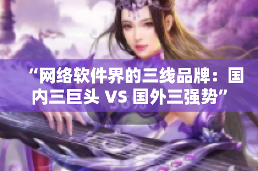 “网络软件界的三线品牌：国内三巨头 VS 国外三强势”