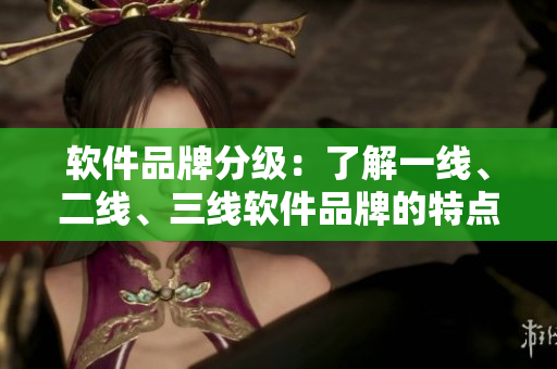 软件品牌分级：了解一线、二线、三线软件品牌的特点与优势