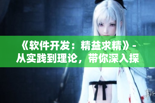 《软件开发：精益求精》- 从实践到理论，带你深入探究软件开发工艺