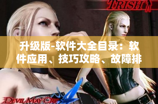 升级版-软件大全目录：软件应用、技巧攻略、故障排解等
