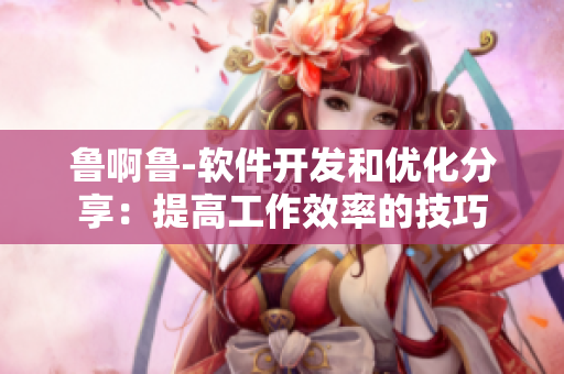 鲁啊鲁-软件开发和优化分享：提高工作效率的技巧