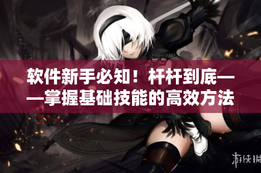 软件新手必知！杆杆到底——掌握基础技能的高效方法