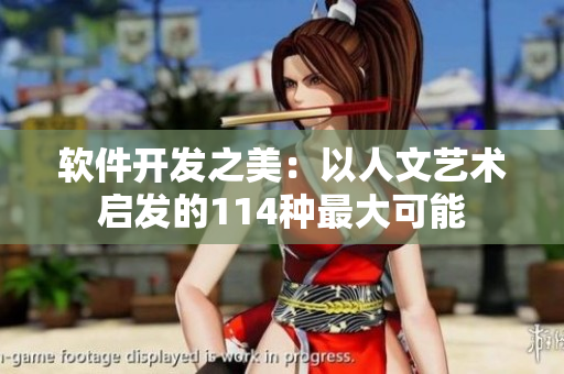 软件开发之美：以人文艺术启发的114种最大可能