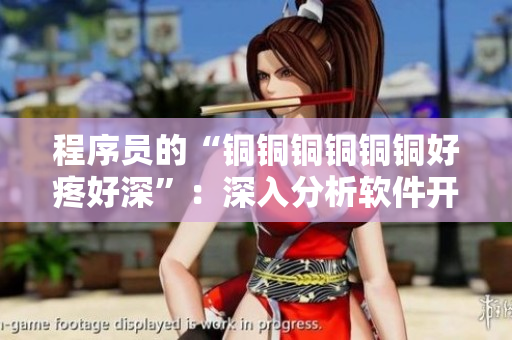 程序员的“铜铜铜铜铜铜好疼好深”：深入分析软件开发中最痛苦的问题
