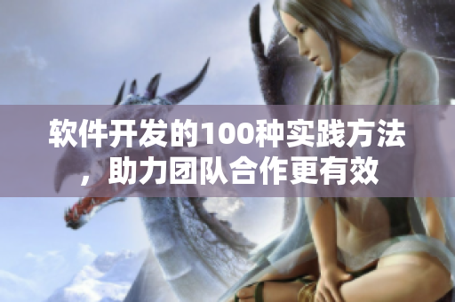 软件开发的100种实践方法，助力团队合作更有效