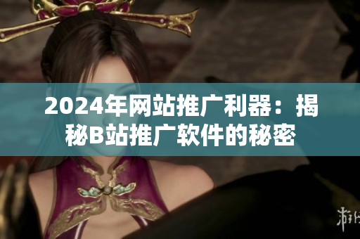 2024年网站推广利器：揭秘B站推广软件的秘密