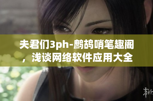 夫君们3ph-鹧鸪哨笔趣阁，浅谈网络软件应用大全