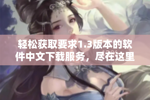 轻松获取要求1.3版本的软件中文下载服务，尽在这里