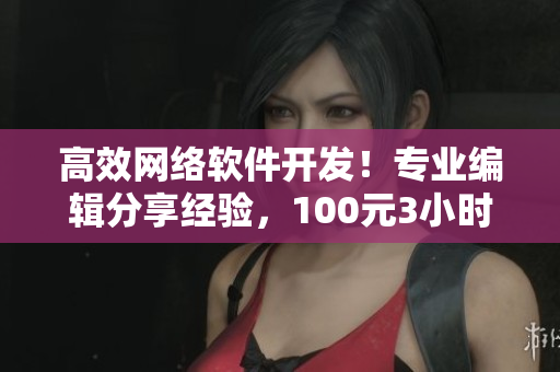 高效网络软件开发！专业编辑分享经验，100元3小时电话咨询