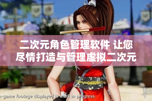 二次元角色管理软件 让您尽情打造与管理虚拟二次元世界