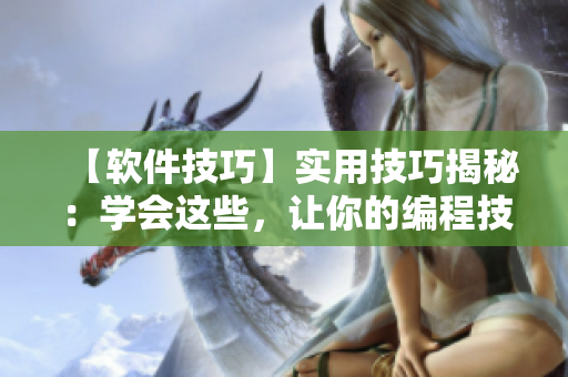 【软件技巧】实用技巧揭秘：学会这些，让你的编程技能更上一层楼！