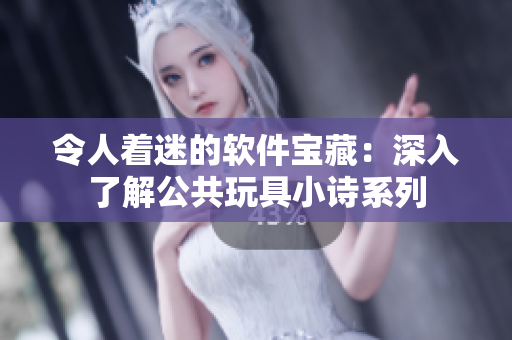 令人着迷的软件宝藏：深入了解公共玩具小诗系列