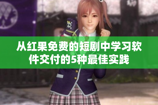 从红果免费的短剧中学习软件交付的5种最佳实践