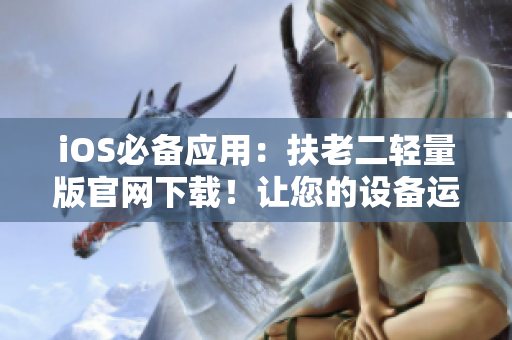 iOS必备应用：扶老二轻量版官网下载！让您的设备运行更加高效顺畅