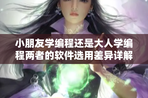 小朋友学编程还是大人学编程两者的软件选用差异详解