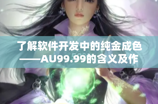 了解软件开发中的纯金成色——AU99.99的含义及作用