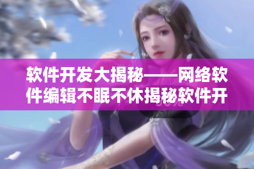 软件开发大揭秘——网络软件编辑不眠不休揭秘软件开发秘辛