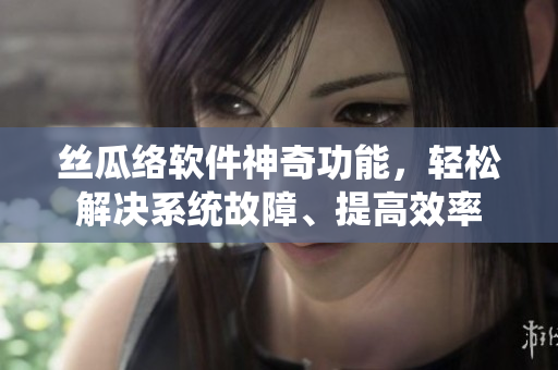 丝瓜络软件神奇功能，轻松解决系统故障、提高效率