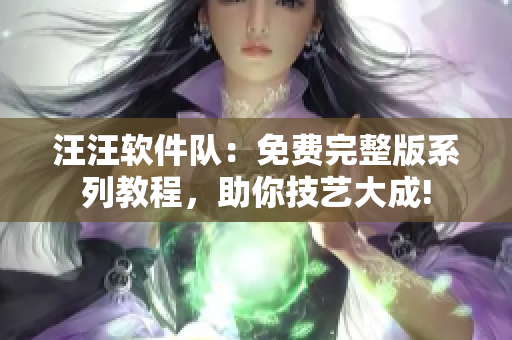 汪汪软件队：免费完整版系列教程，助你技艺大成!