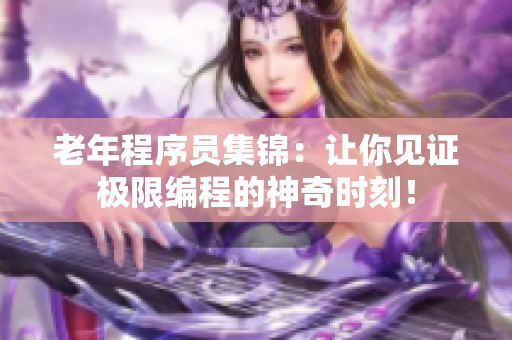 老年程序员集锦：让你见证极限编程的神奇时刻！