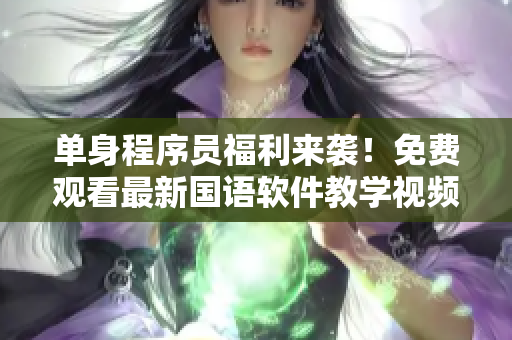 单身程序员福利来袭！免费观看最新国语软件教学视频