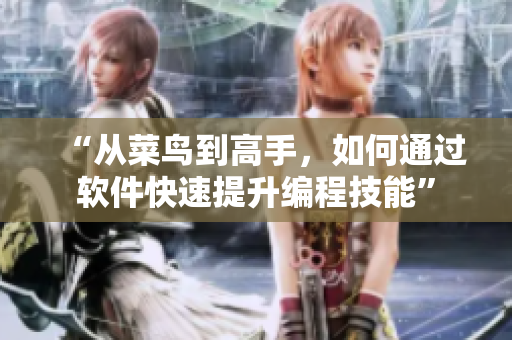 “从菜鸟到高手，如何通过软件快速提升编程技能”