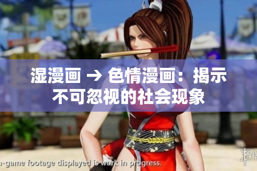 湿漫画 → 色情漫画：揭示不可忽视的社会现象