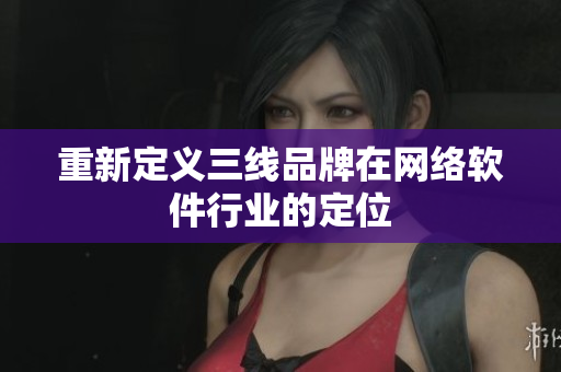 重新定义三线品牌在网络软件行业的定位