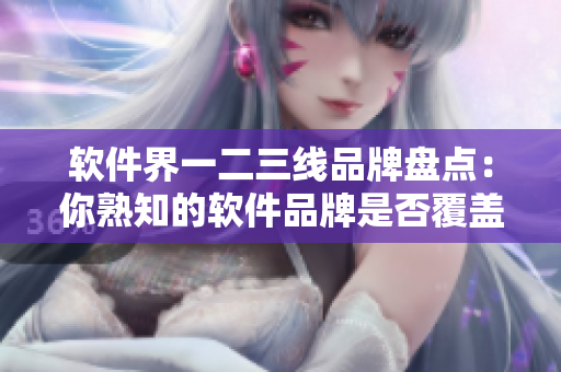软件界一二三线品牌盘点：你熟知的软件品牌是否覆盖所有线？