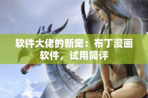 软件大佬的新宠：布丁漫画软件，试用简评
