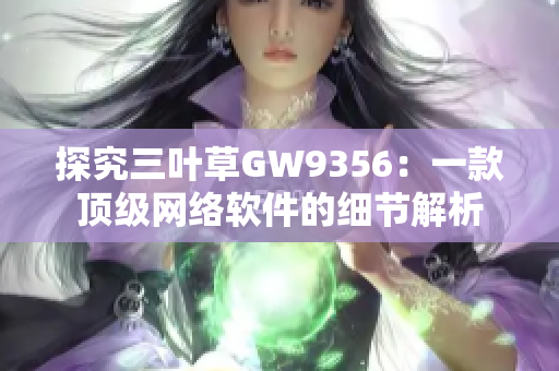 探究三叶草GW9356：一款顶级网络软件的细节解析
