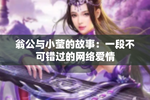 翁公与小莹的故事：一段不可错过的网络爱情