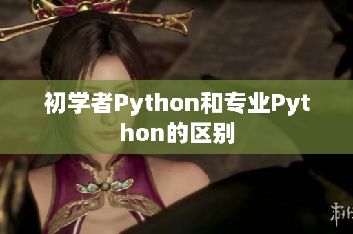 初学者Python和专业Python的区别
