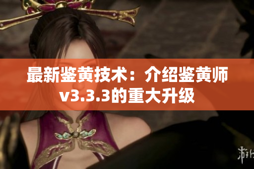 最新鉴黄技术：介绍鉴黄师v3.3.3的重大升级