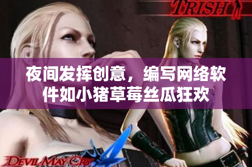 夜间发挥创意，编写网络软件如小猪草莓丝瓜狂欢
