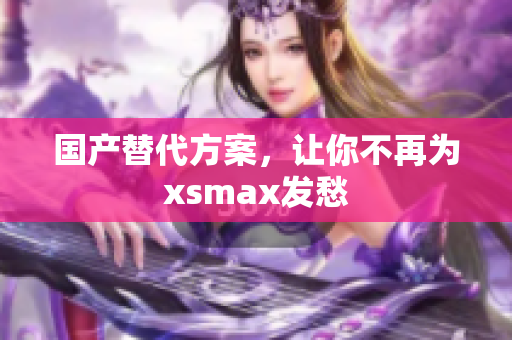 国产替代方案，让你不再为xsmax发愁