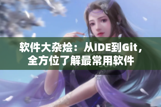 软件大杂烩：从IDE到Git，全方位了解最常用软件