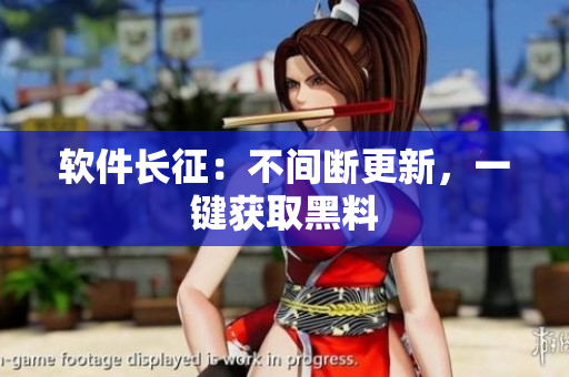软件长征：不间断更新，一键获取黑料
