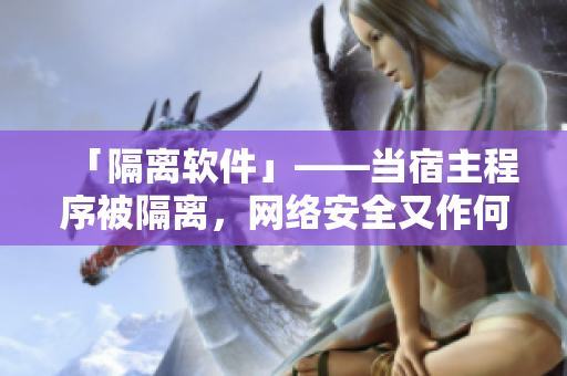「隔离软件」——当宿主程序被隔离，网络安全又作何妙计？